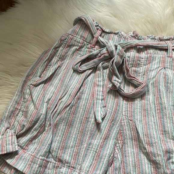 AMERICAN EAGLE Striped Drawstring Shorts - Picture 3 of 5